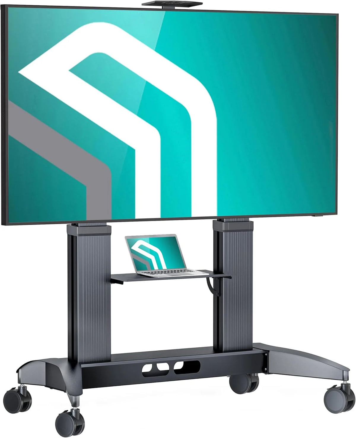 ONKRON support TV roulettes TS2821-B, écran 70–110, 130kg, étagère, VESA