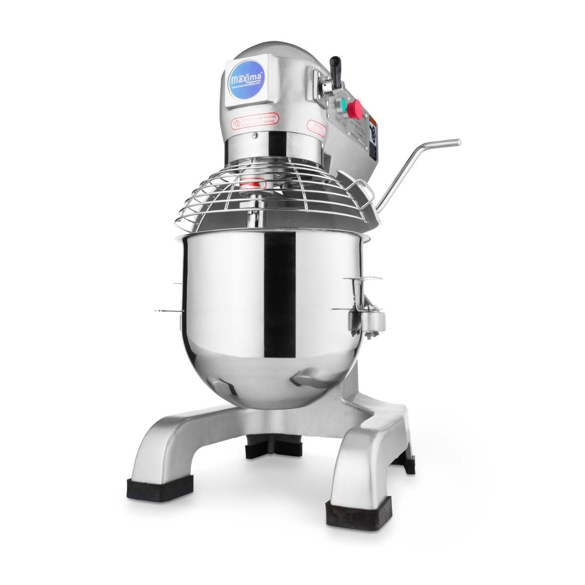 maxima Mixer planétaire 20 L jusqu'à 10 kg de pâte(Argent)