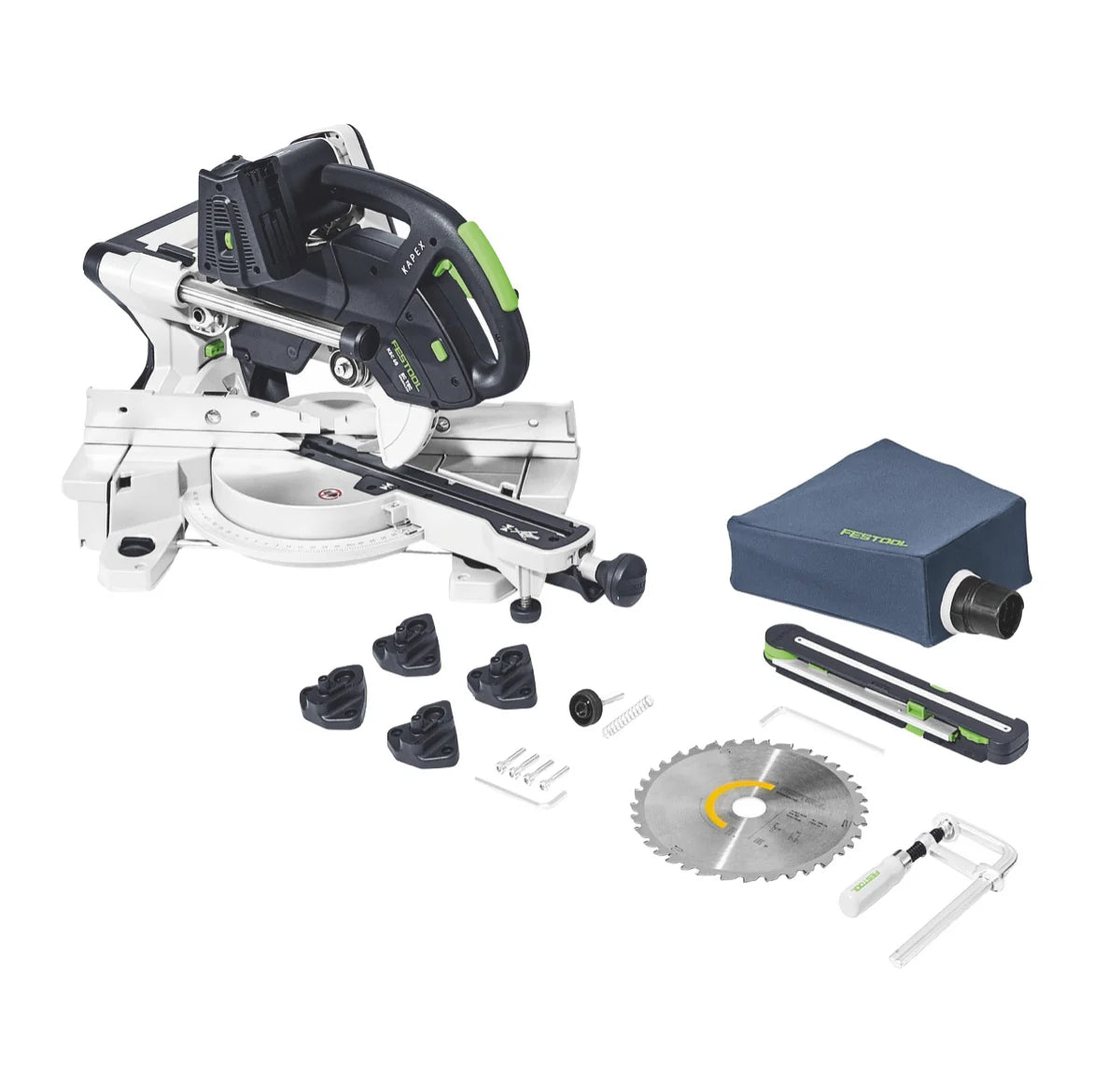 Festool KSC 60 EB-Basic KAPEX Tronçonneuse sans fil 18 V / 36 V 216 mm ( 576847 ) Brushless Solo - sans batterie, sans chargeur(défaut)
