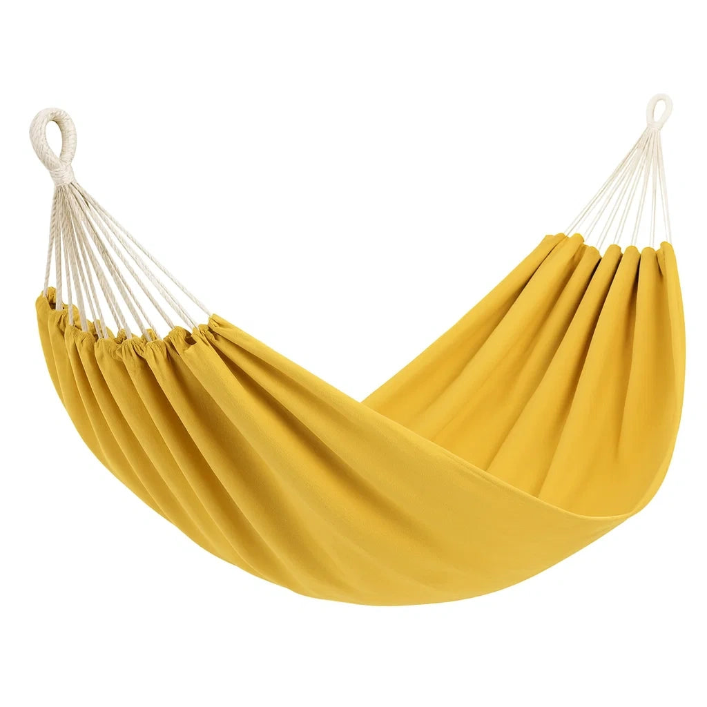 Hamac en coton jaune 200x150 cm(Jaune)