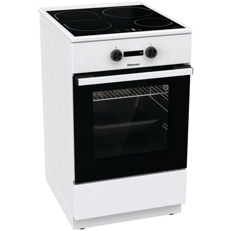 Cuisinière induction HISENSE heit5a40wg(Blanc/Noir)