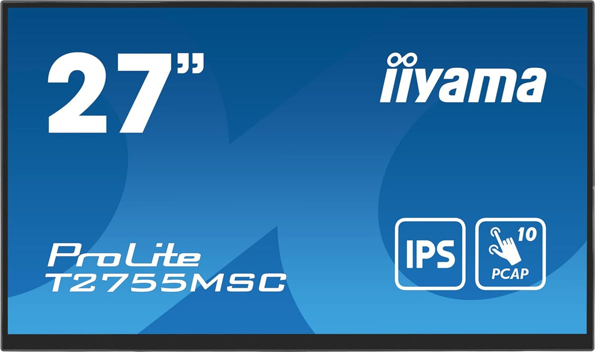 iiyama Prolite T2755MSC-B1 écran Plat de PC 68,6 cm (27) 1920 x 1080 Pixels Full HD LED Écran Tactile Dessus de Table Noir(Noir)