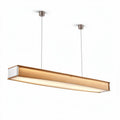 Suspension lumineuse en bois couleur chêne 120 x 20 x 10 cm pour intérieur contemporain