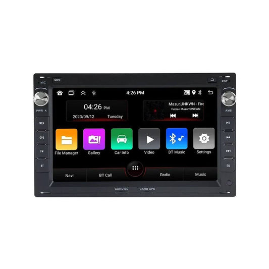 MEKEDE 7 ''2Din sans fil Carplay autoradio stéréo pour VW Passat B5 MK4 MK5 Golf 4 Polo Bora Jetta(Noir)