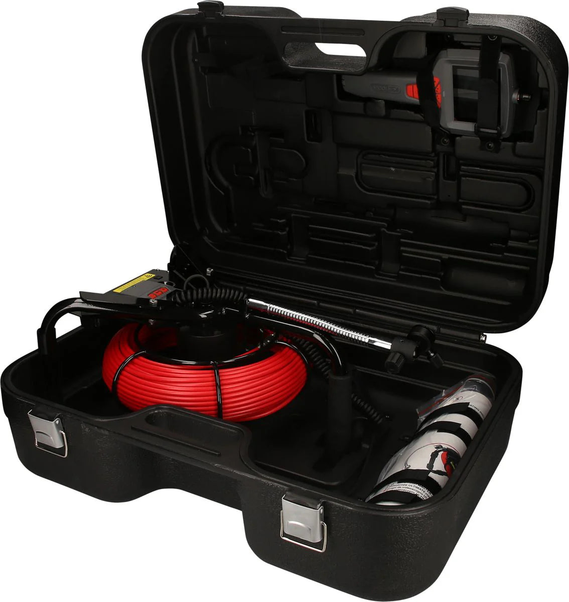 KS TOOLS Vidéoscope ULTIMATEvision avec dévidoir et sonde 0°, Ø 28,0 mm ( 550.7221 )(défaut)