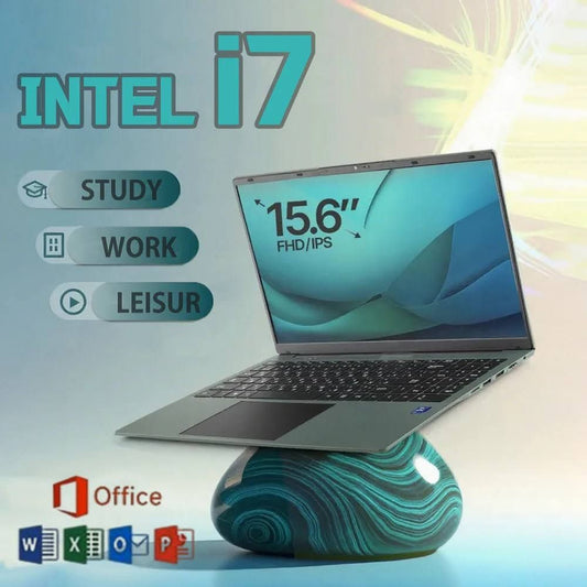 2025 Windows 11 ordinateurs portables Intel Core i7 6500U 16GB RAM 1TB SSD ordinateur portable Gamer(Gris/Bleu)