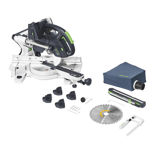 Festool KSC 60 EB-Basic KAPEX Tronçonneuse sans fil 18 V / 36 V 216 mm ( 576847 ) Brushless Solo - sans batterie, sans chargeur(défaut)