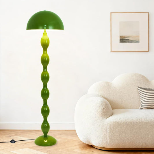 YESINTO Lampe Champignon Verte,Lampadaire Sur Pied Salon Vintage,Lampadaire Avec Douille E27,Lampe Sur Pied Pour Salon Chambre Bureau Chambre d'enfant Salle à Manger(Vert)