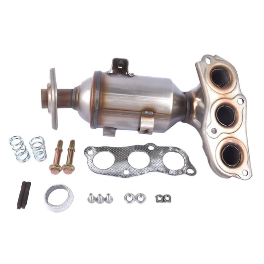 Catalyseur Kit Pour Toyota Aygo Citroen C1 Peugeot 107 2005-2014(Argent)