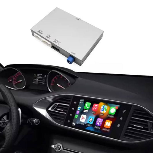 Adaptateur Carplay sans fil AUTOABC, Android Auto, pour Peugeot et citroën SMEG 208 308 508 et C4(Gris)