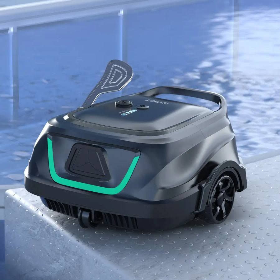 (2025 New) WYBOT C2 Inground Pool Vacuum Cleaner, Wall  Waterline Cleaning, Ultra-Fine Filtration, Cordless Robotic Pool Cleaner wtih Triple Motor(Noir/Vert)