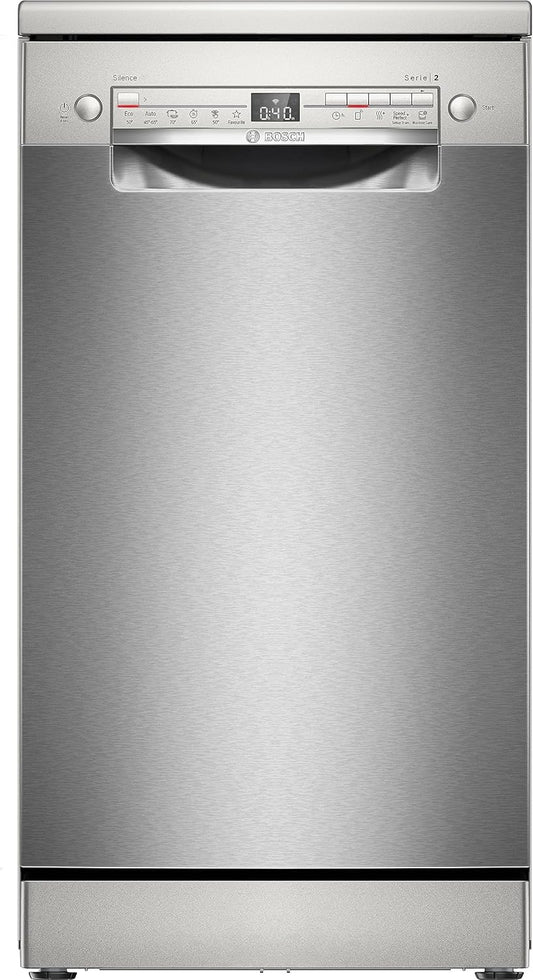 Bosch SPS2HKI58E - Série 2 - Lave-vaisselle pose-libre - 45 cm - 10 couverts - Home connect - Inox [Classe énergétique E]