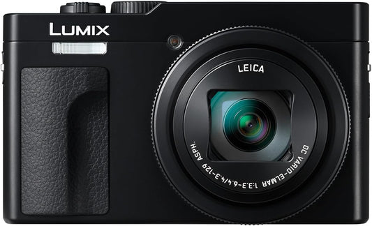 Panasonic Lumix TZ99 | Appareil Photo Compact Zoom Puissant (Capteur 20.3MP, Zoom Leica 30x F3.3-6.4, Écran Tactile inclinable, Stabilisation, Mode Selfie, Vidéo 4K, Wi-FI, Bluetooth) Noir